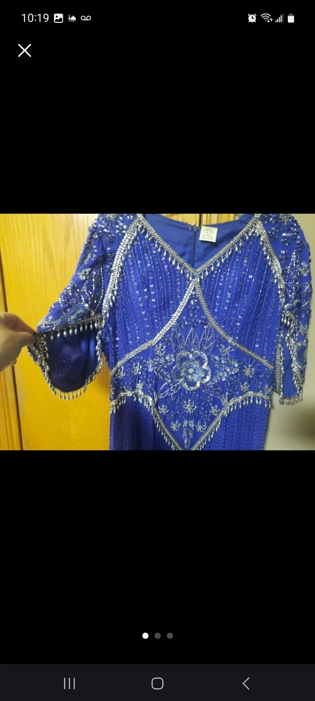 Stunning Royal Blue Beaded Evening Gown🥕 - photo 2