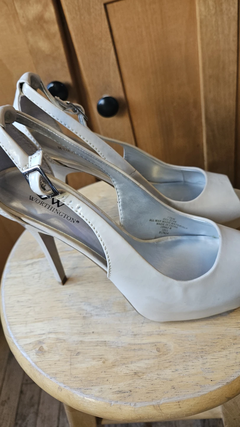 Worthington Women's Peep Toe Slingback Heels Size 7.5M - photo 2
