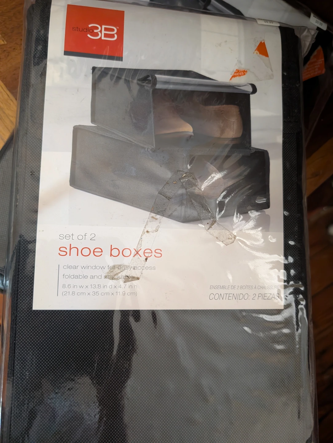 Studio 3B Set of 2 Shoe Boxes