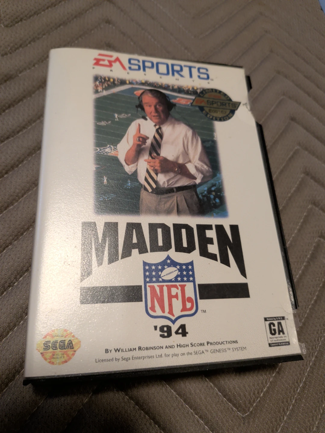 Madden NFL '94 Sega Genesis EA Sports Video Game