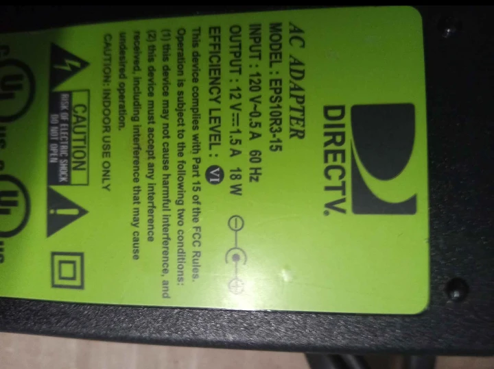 DirecTV AC Adapter EPS10R3-15 - photo 2