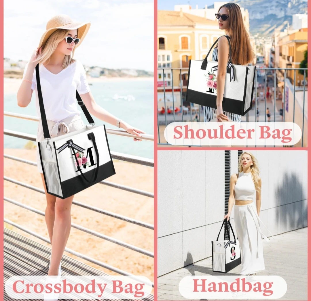 Canvas Tote Bag and Makeup Bag Set-L - photo 4