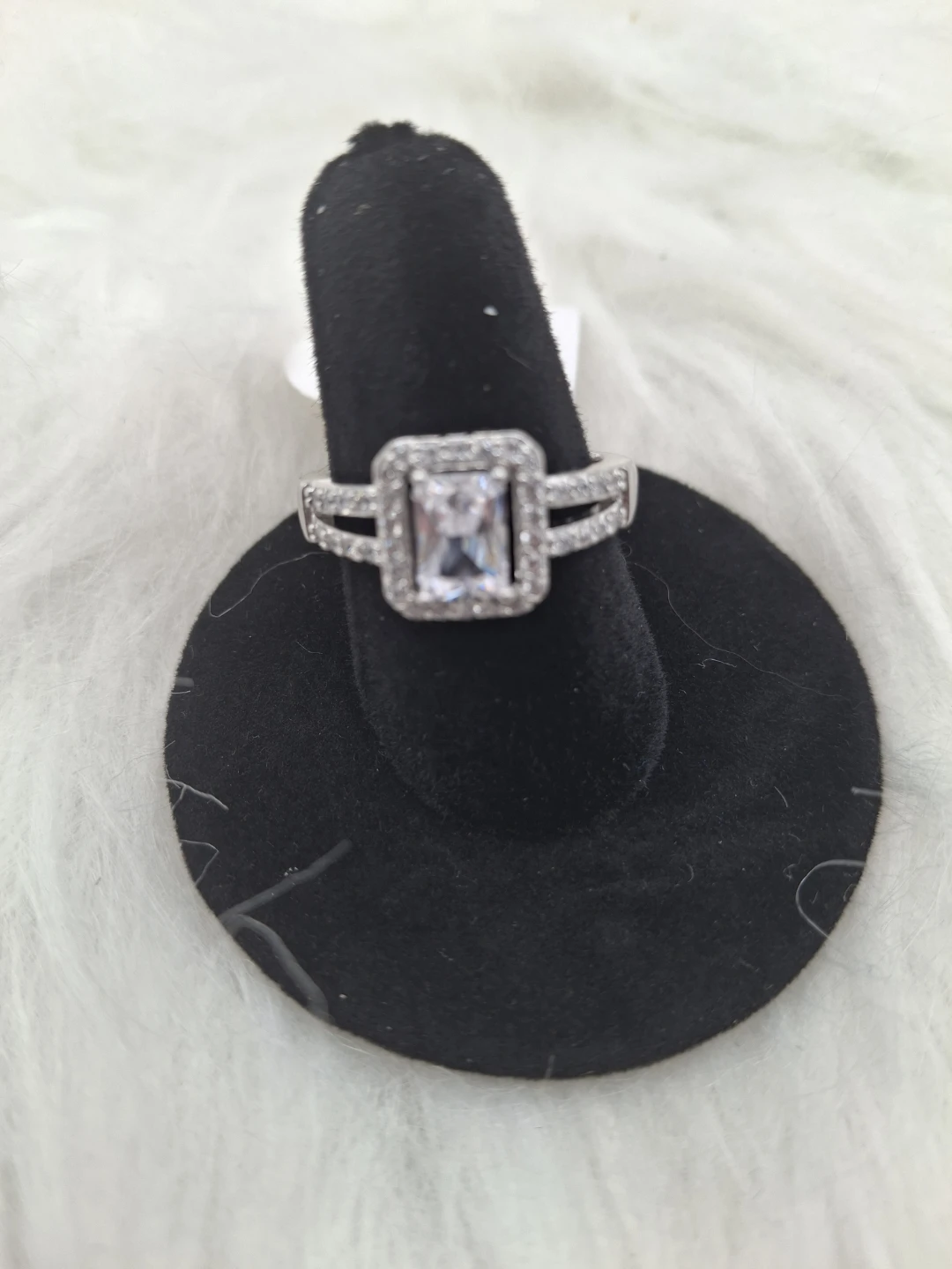Silver Ring with Clear Stone - photo 2