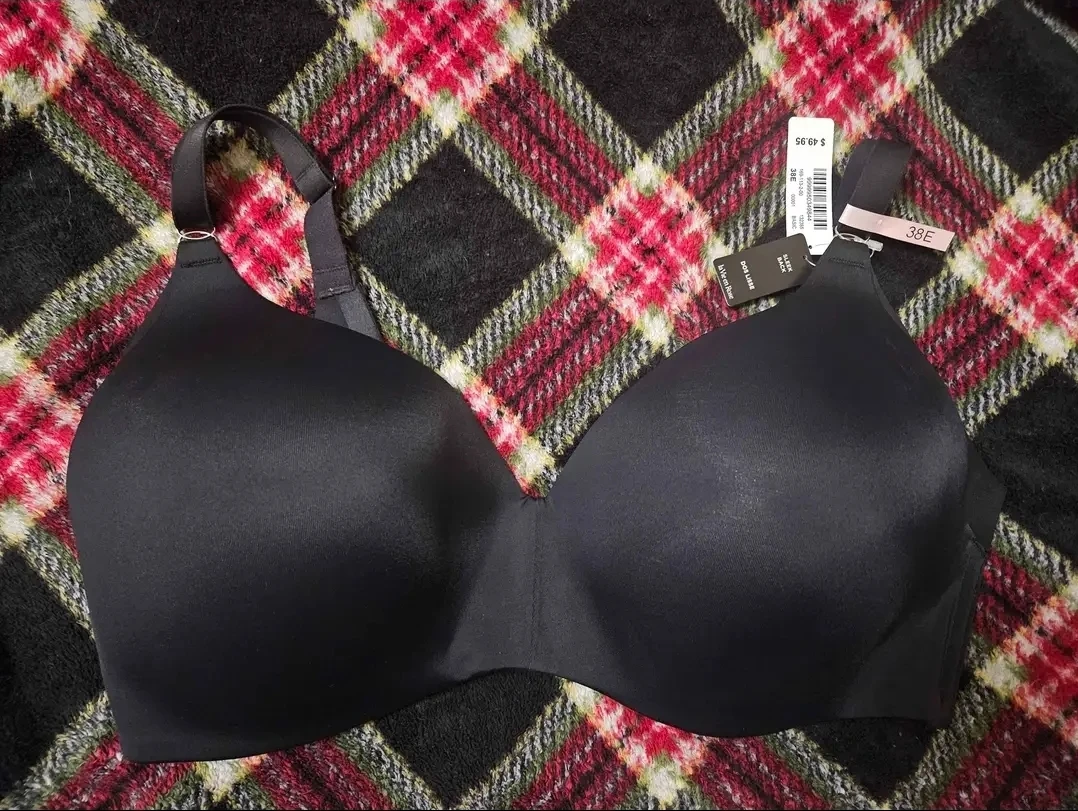 New Black sleekback Bra - 38E