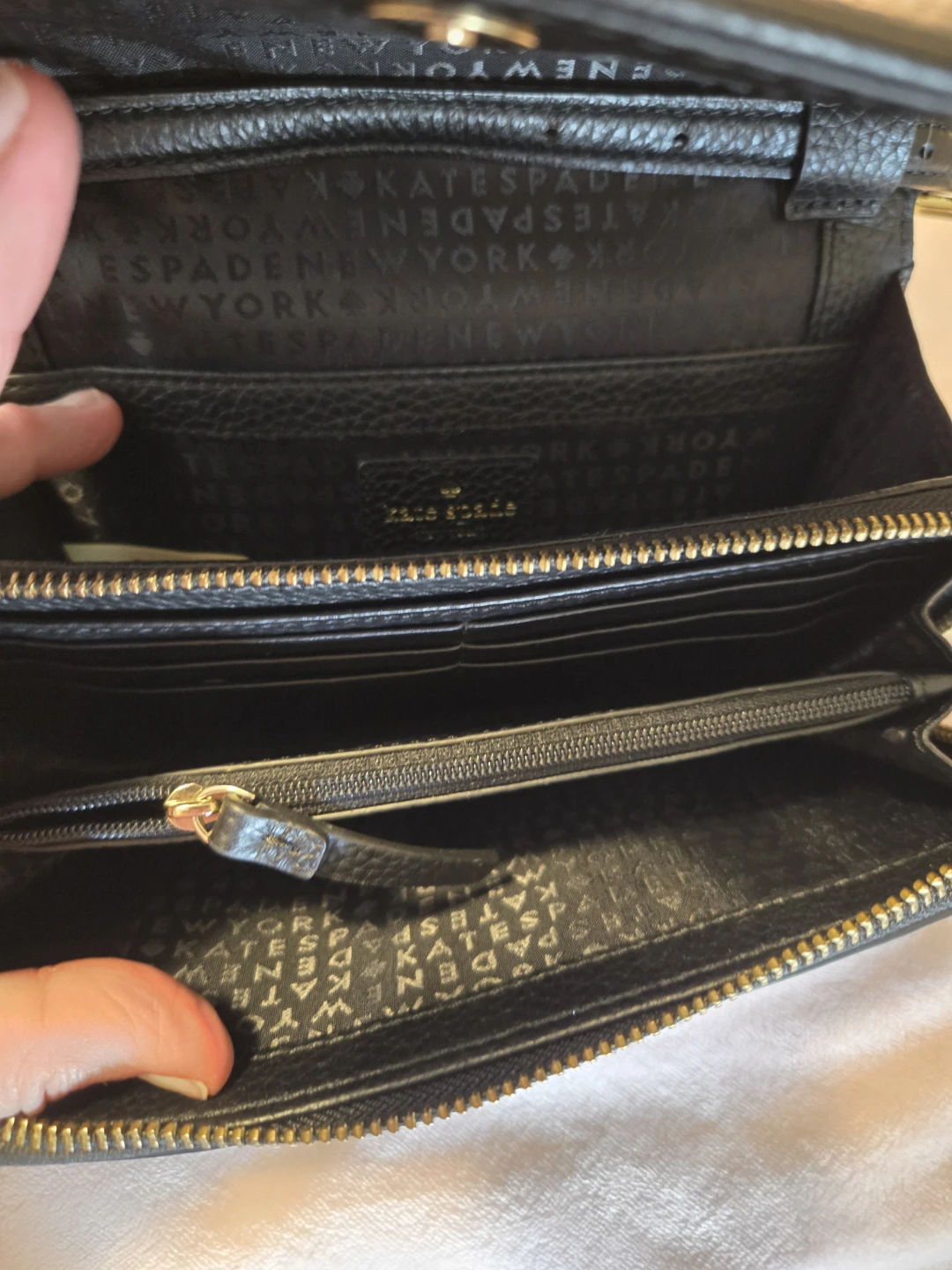 Kate Spade Black Leather Wallet with Strap - photo 3