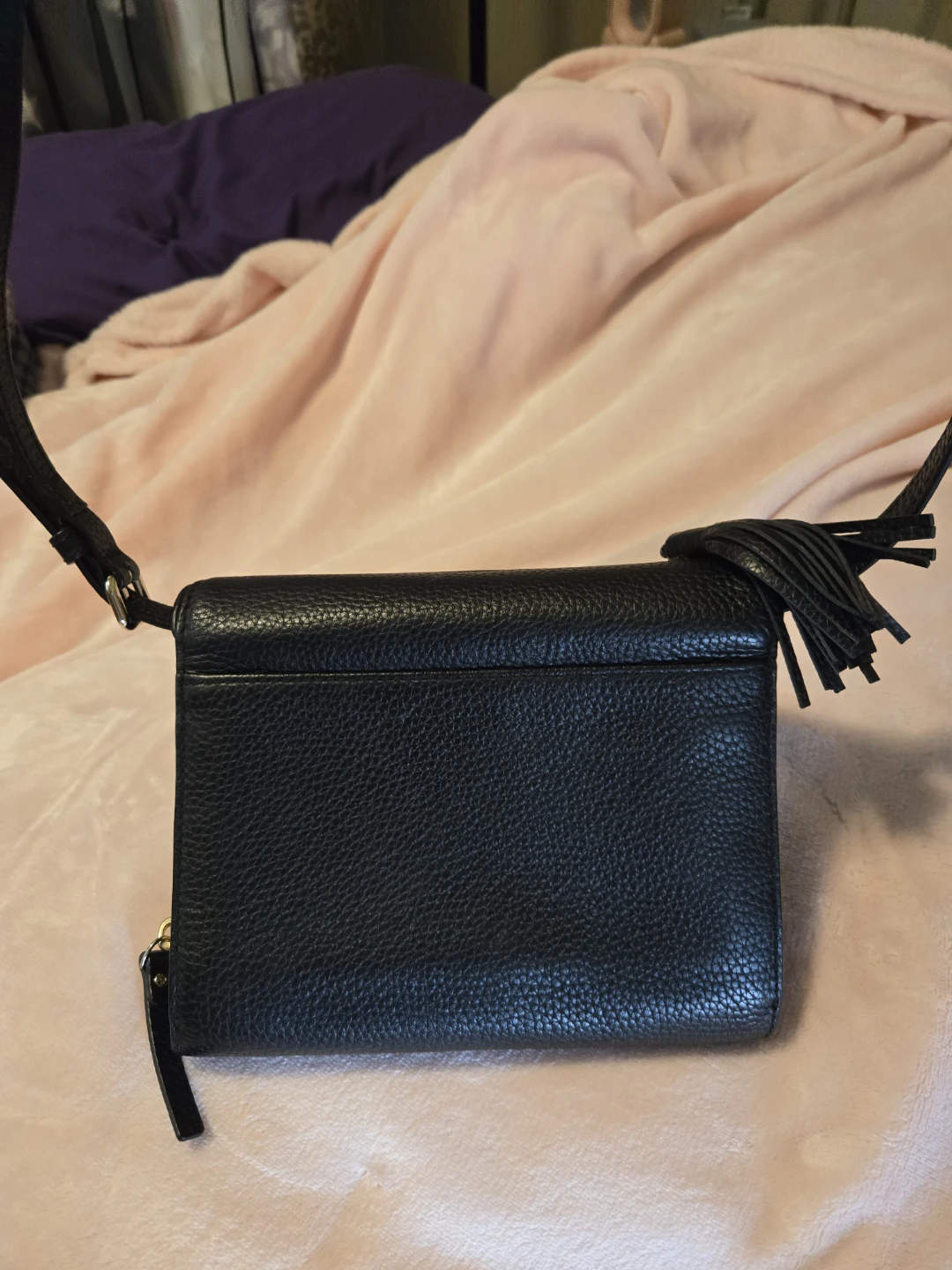Kate Spade Black Leather Wallet with Strap - photo 4
