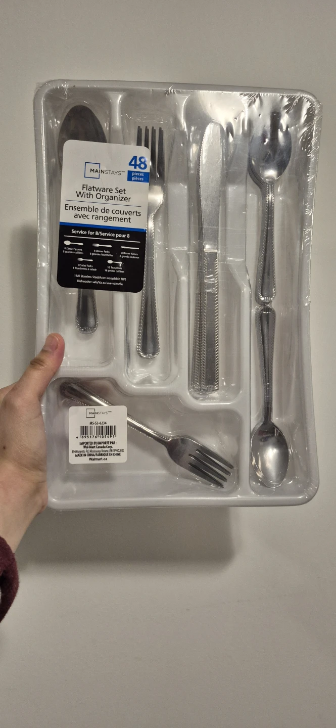 48-Piece Flatware Set with Organizer