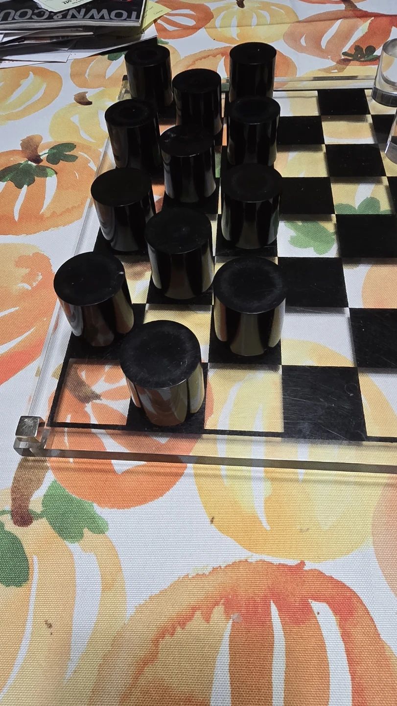 Acrylic Checkers Set - photo 3