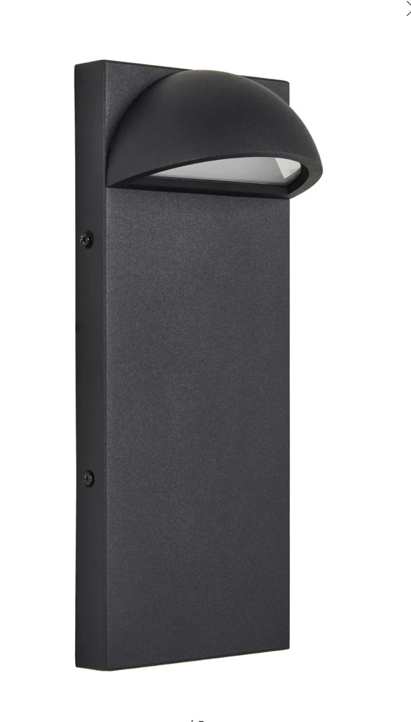 Modern Black Outdoor Wall Light Fixture - photo 3