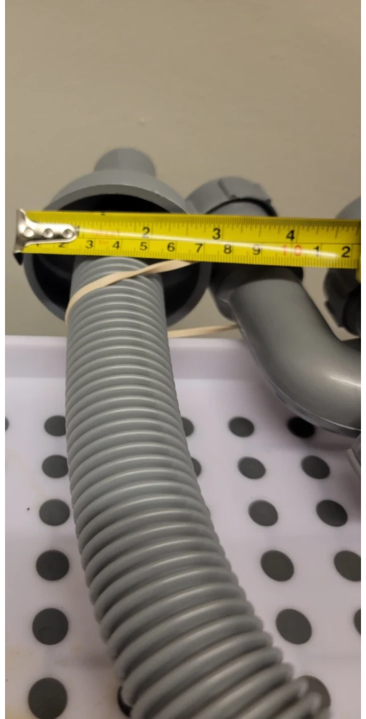 Grey Flexible Sink Drain Pipe with P-Trap - photo 5