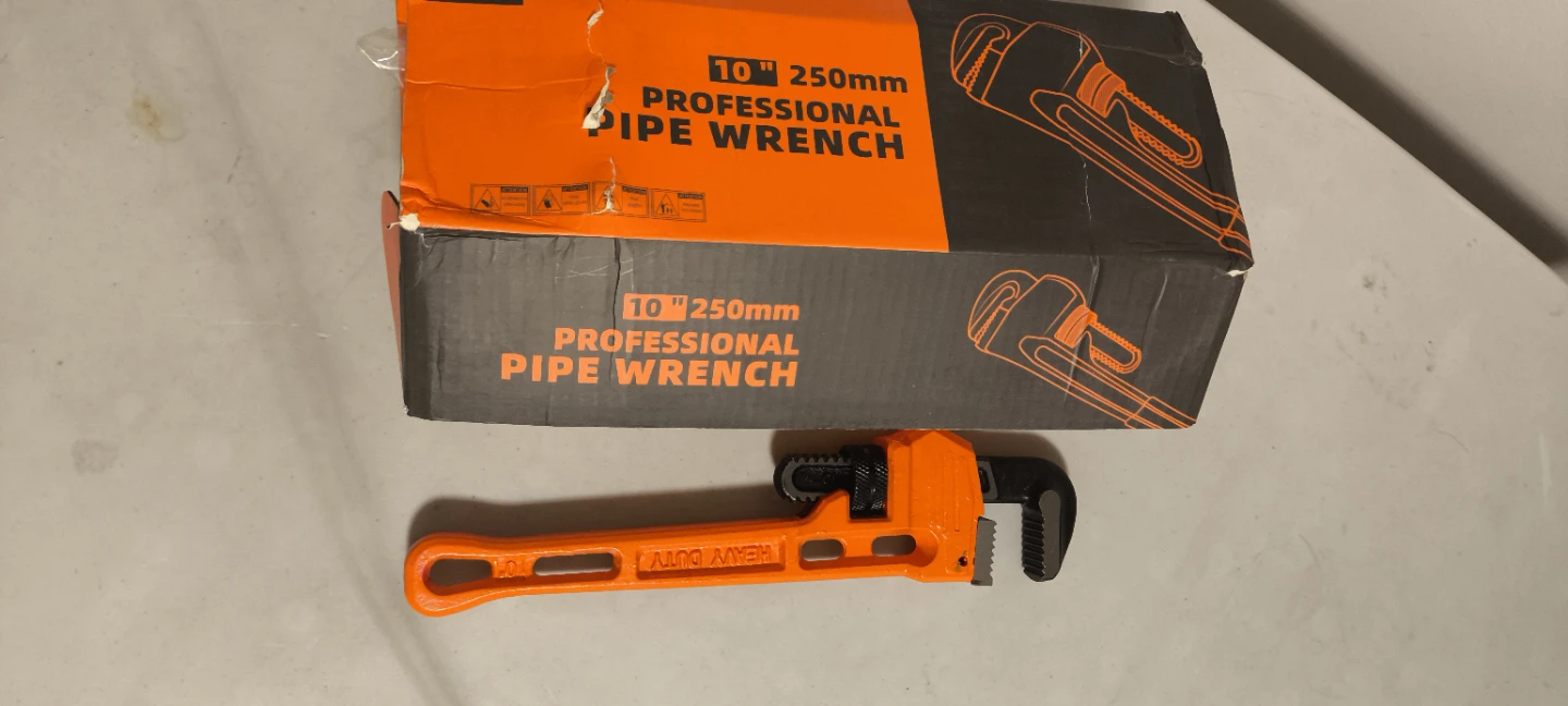 6x 10" Professional Pipe Wrenches - Orange Heavy Duty - photo 4