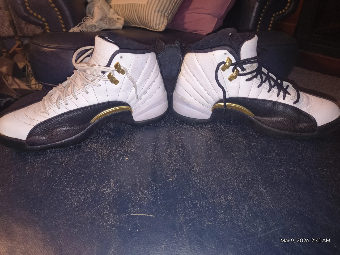Jordan 12 "Taxi" White/Black/Gold - photo 3