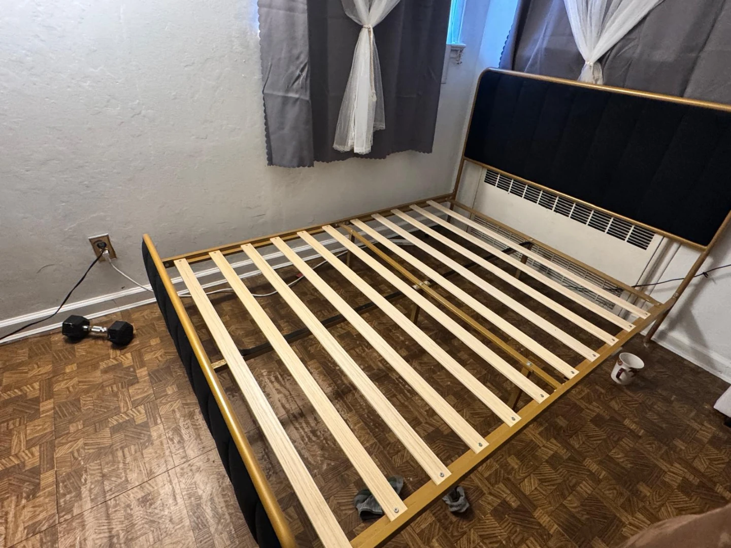 Black and Gold Bed Frame - photo 2