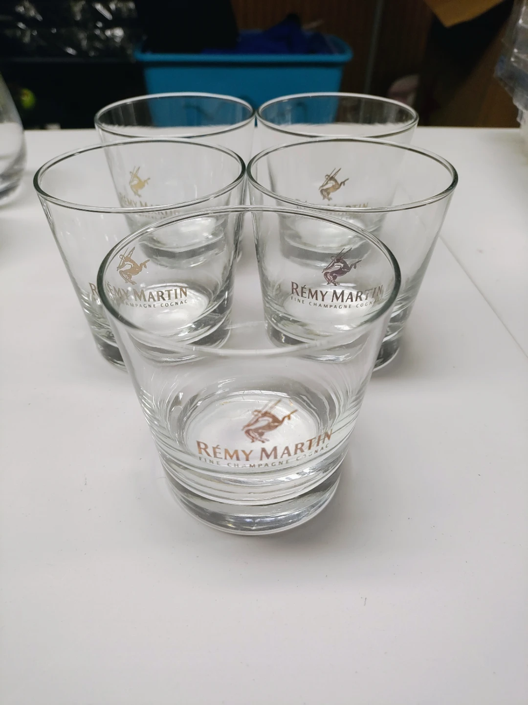 Set of 5 Remy Martin Fine Champagne Cognac Drinking Glasses