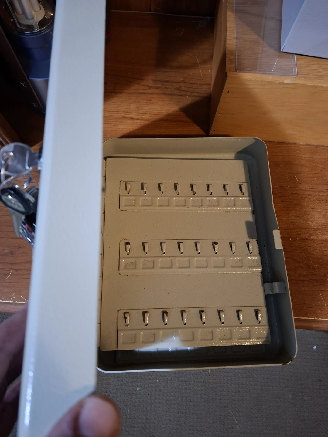 Heavy Metal Key Cabinet with Lock - photo 5