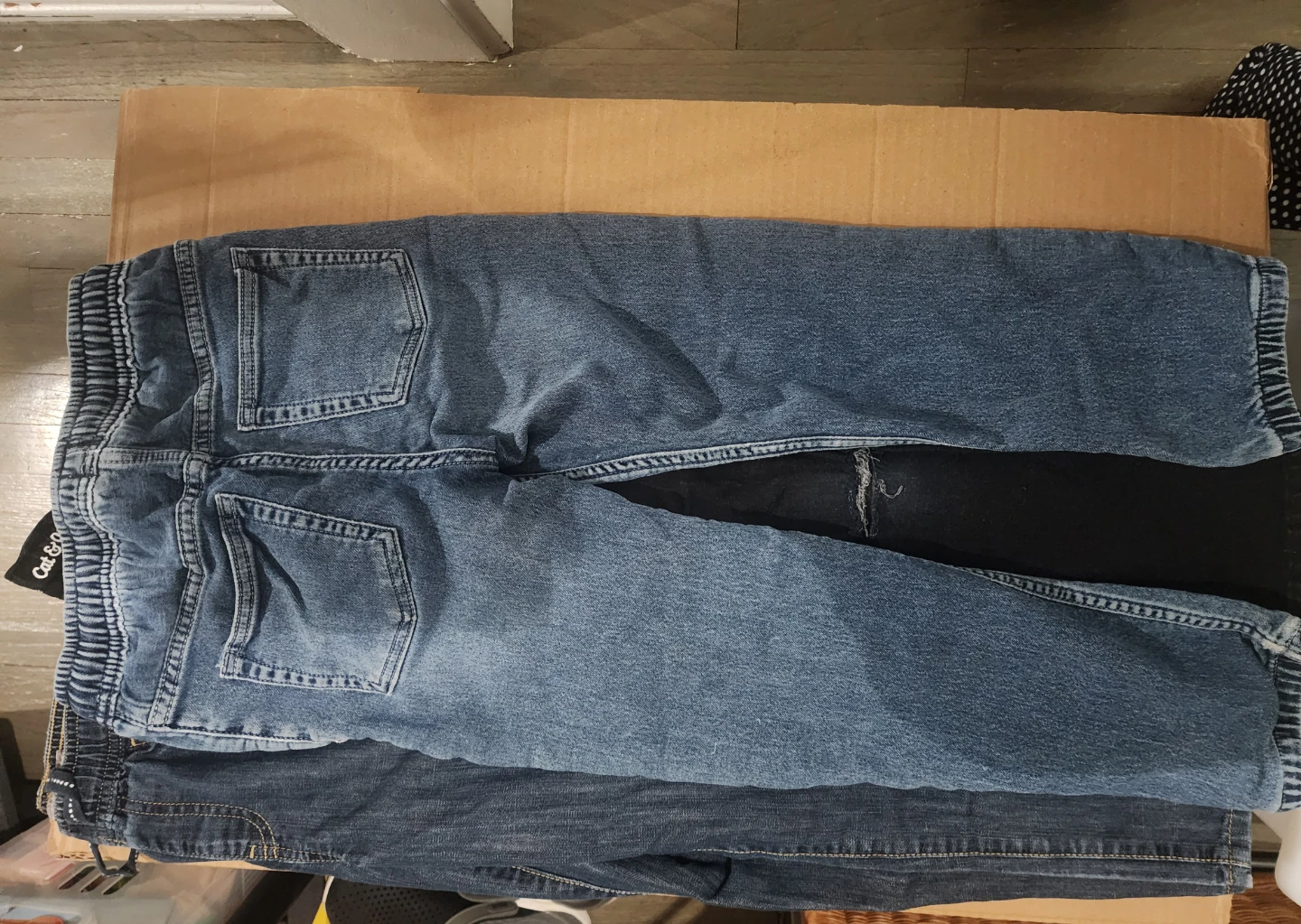 3 Pairs of Kids Jeans (2 Blue Denim, 1 Black) - photo 2