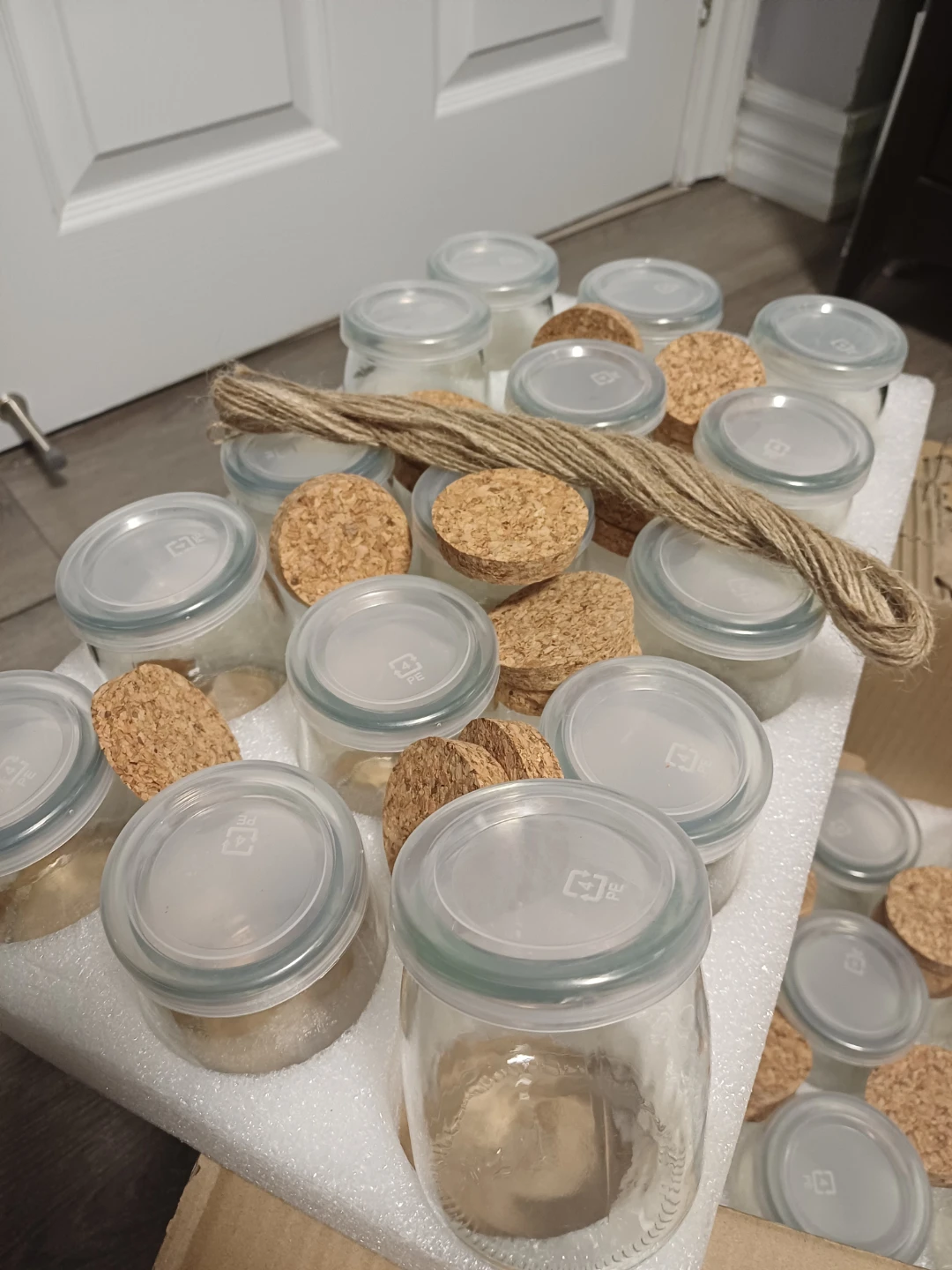 Set of 30 Small Glass Jars with Cork Lids - photo 2