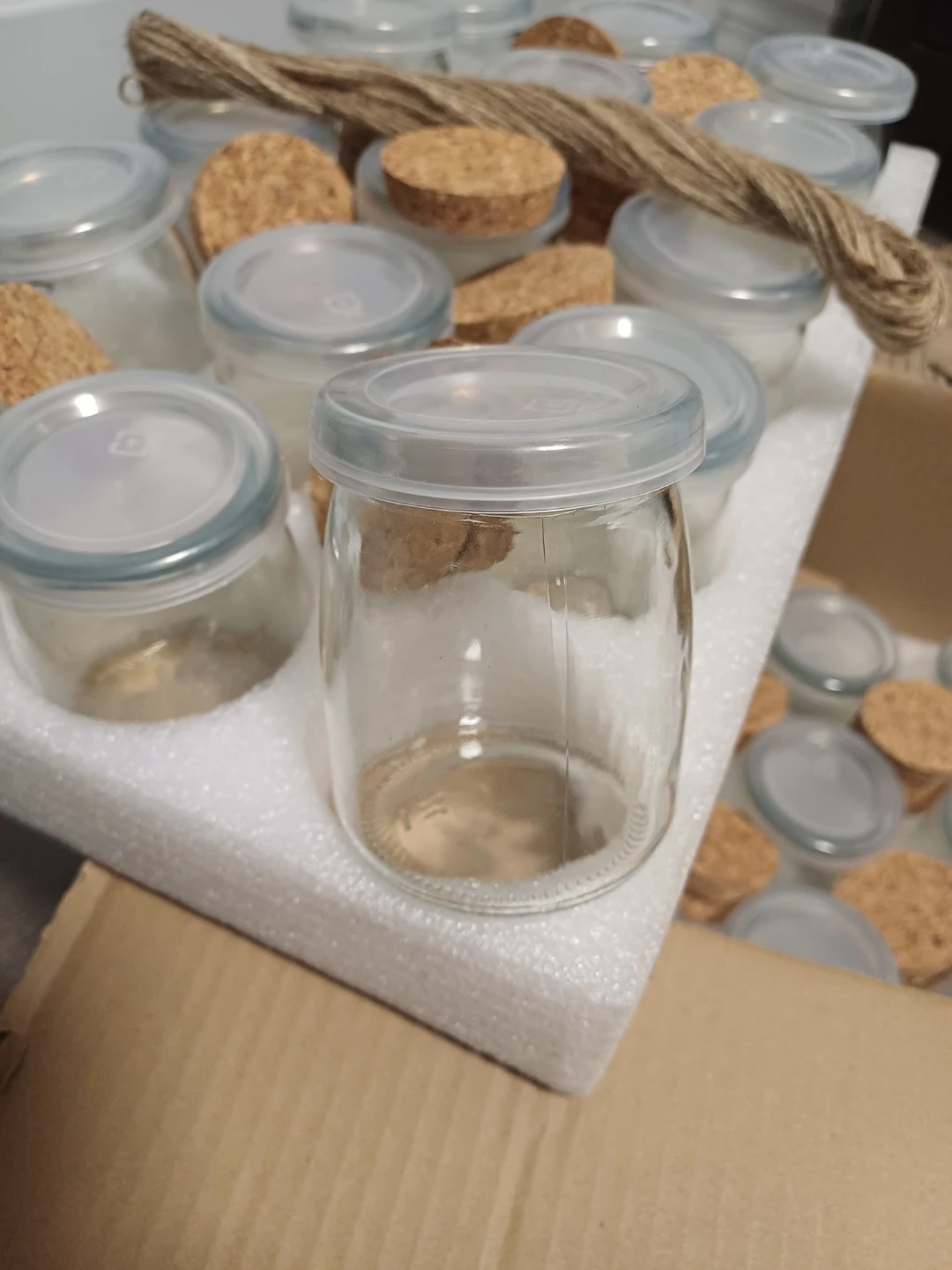 Set of 30 Small Glass Jars with Cork Lids - photo 3