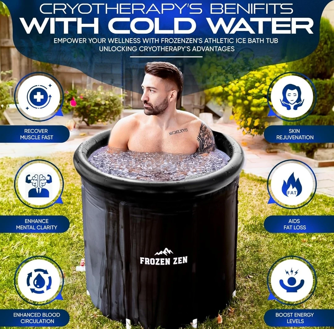 Frozen Zen Ice Bath Tub For Athletes with Lid - photo 3