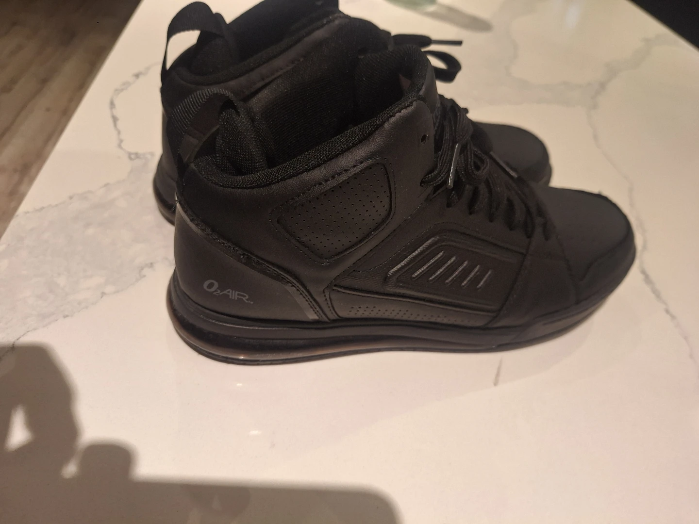 TredSafe O2 Air Black Mid-Top Shoes - photo 4