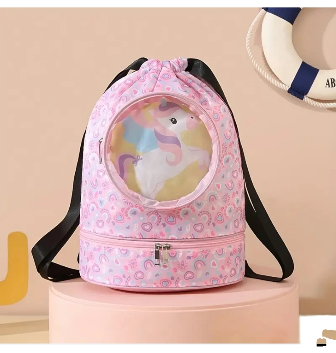 Sac de natation enfant avec compartiment inférieur