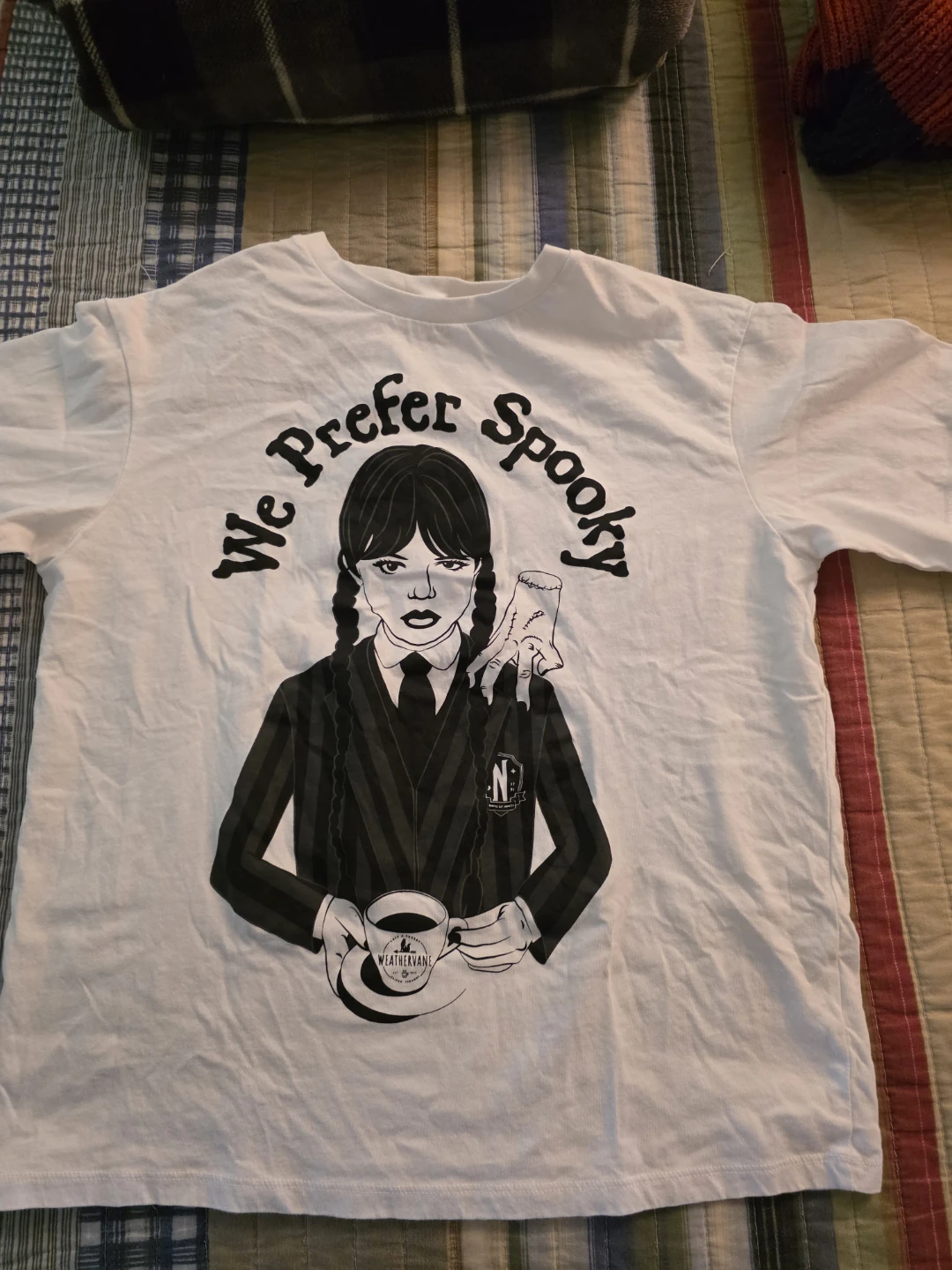 H&M Wednesday Addams "We Prefer Spooky" T-Shirt