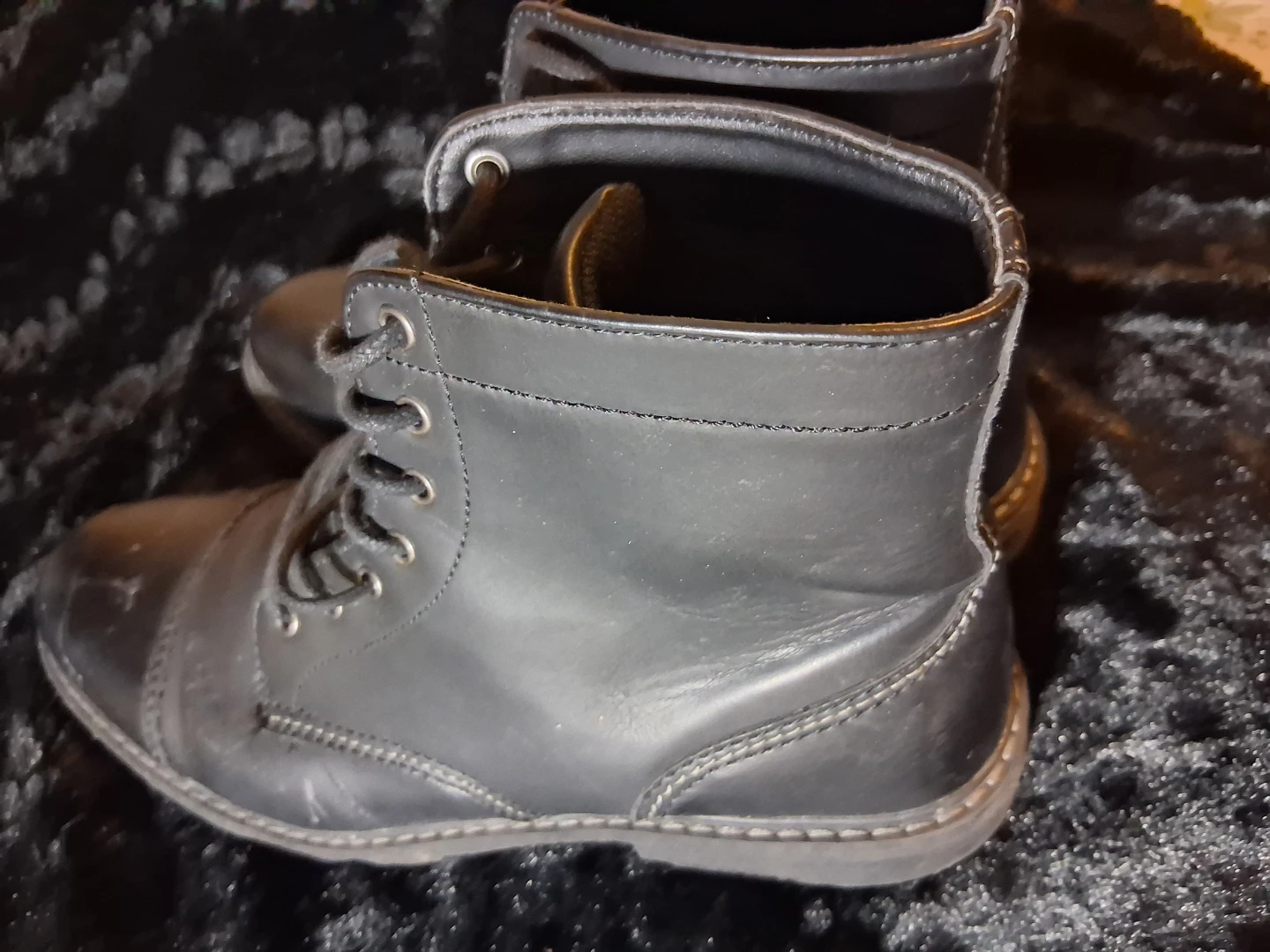 Sonoma Black Lace-Up Boots - photo 3