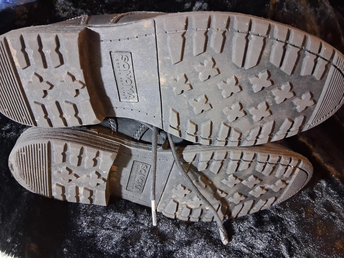 Sonoma Black Lace-Up Boots - photo 4