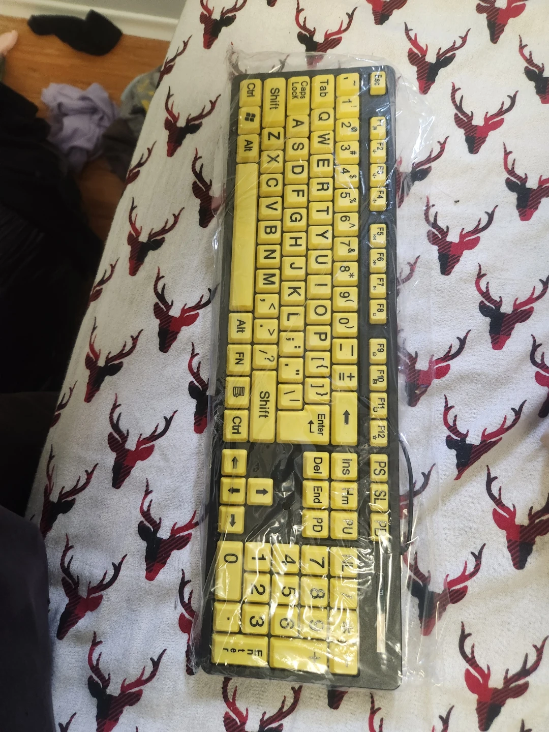 Yellow Wired Keyboard