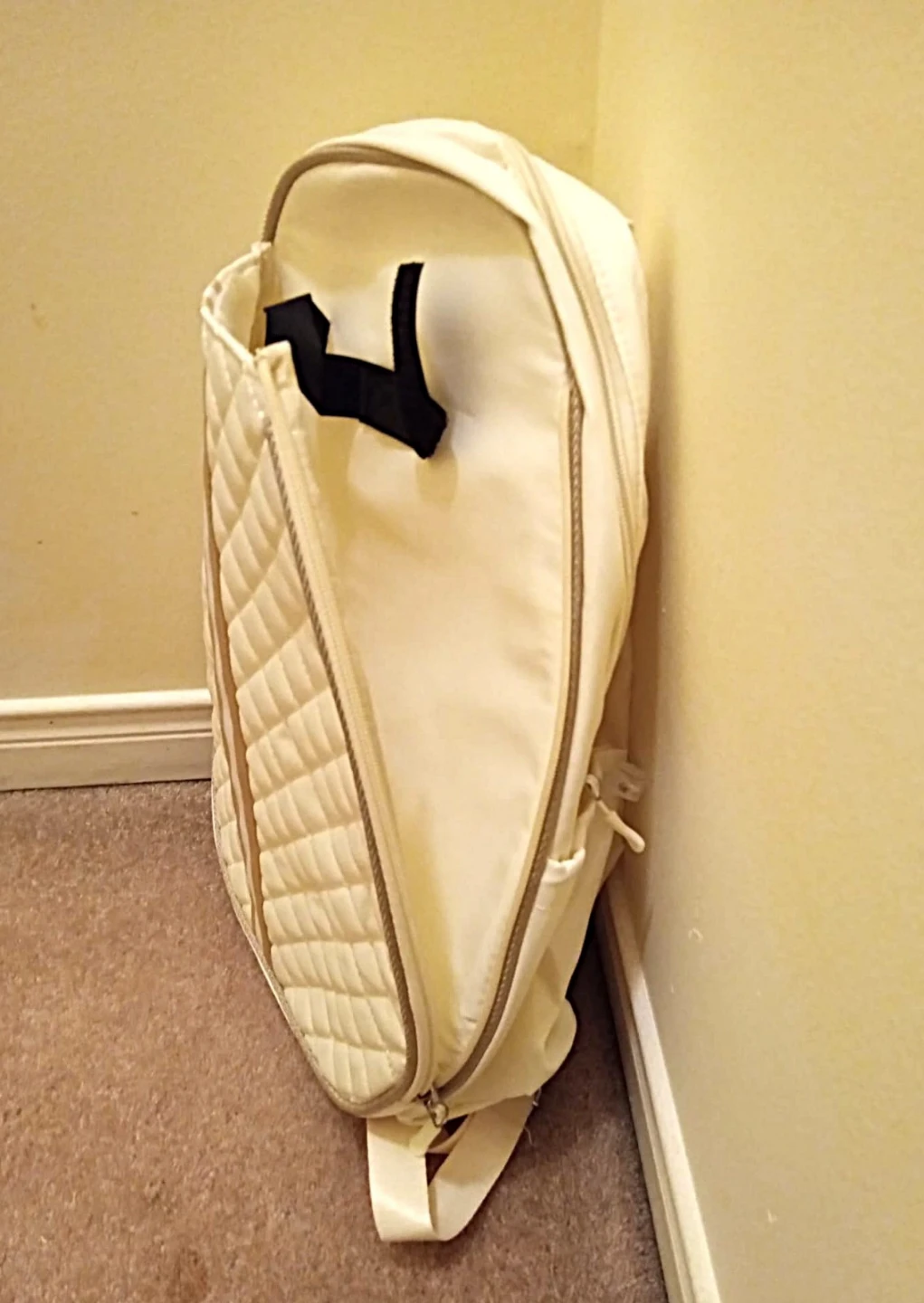 Beige Quilted Racquet Sports Backpack - photo 3