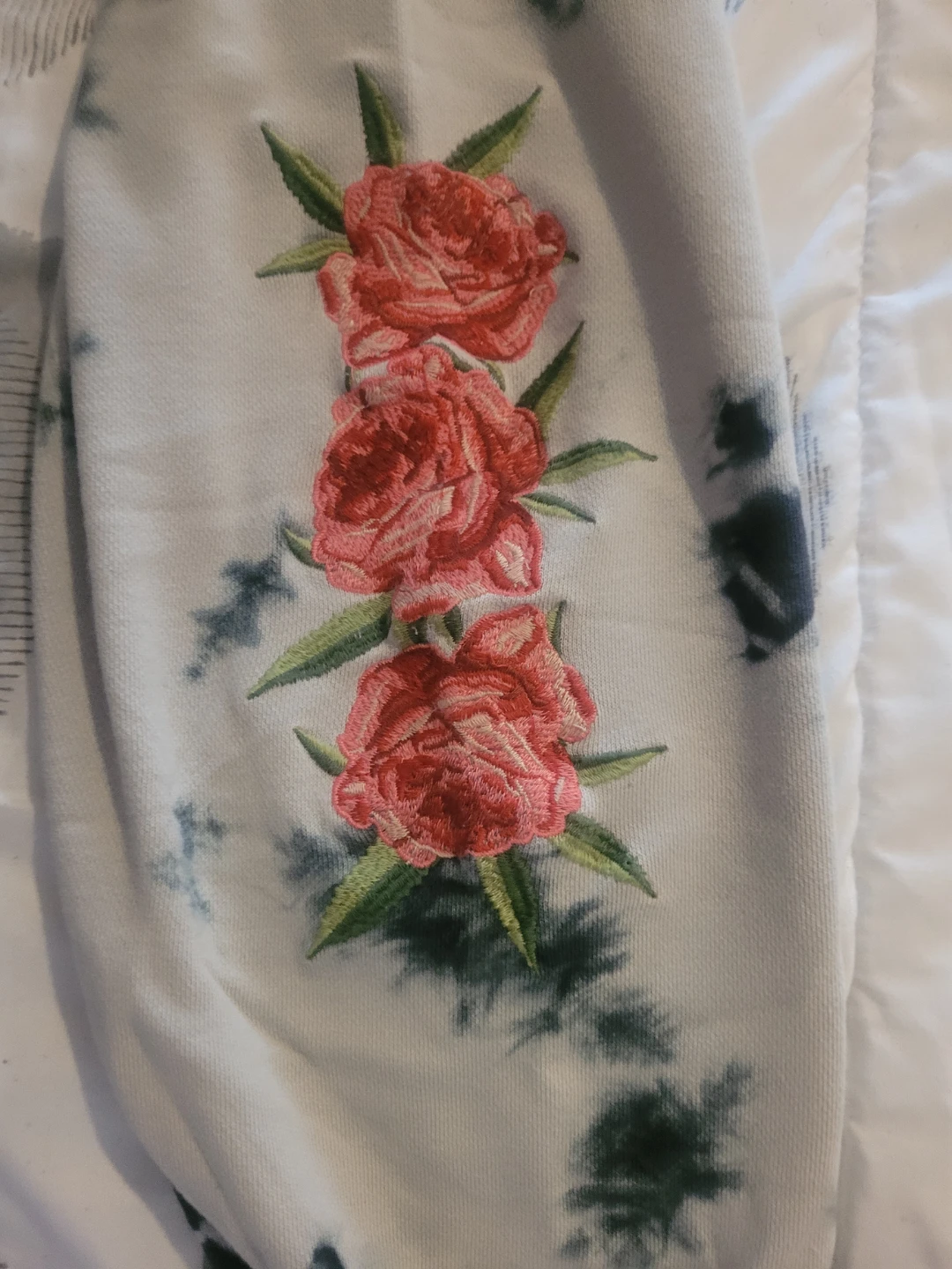Crooks & Castles Tie Dye Joggers with Floral Embroidery - Size M - photo 4