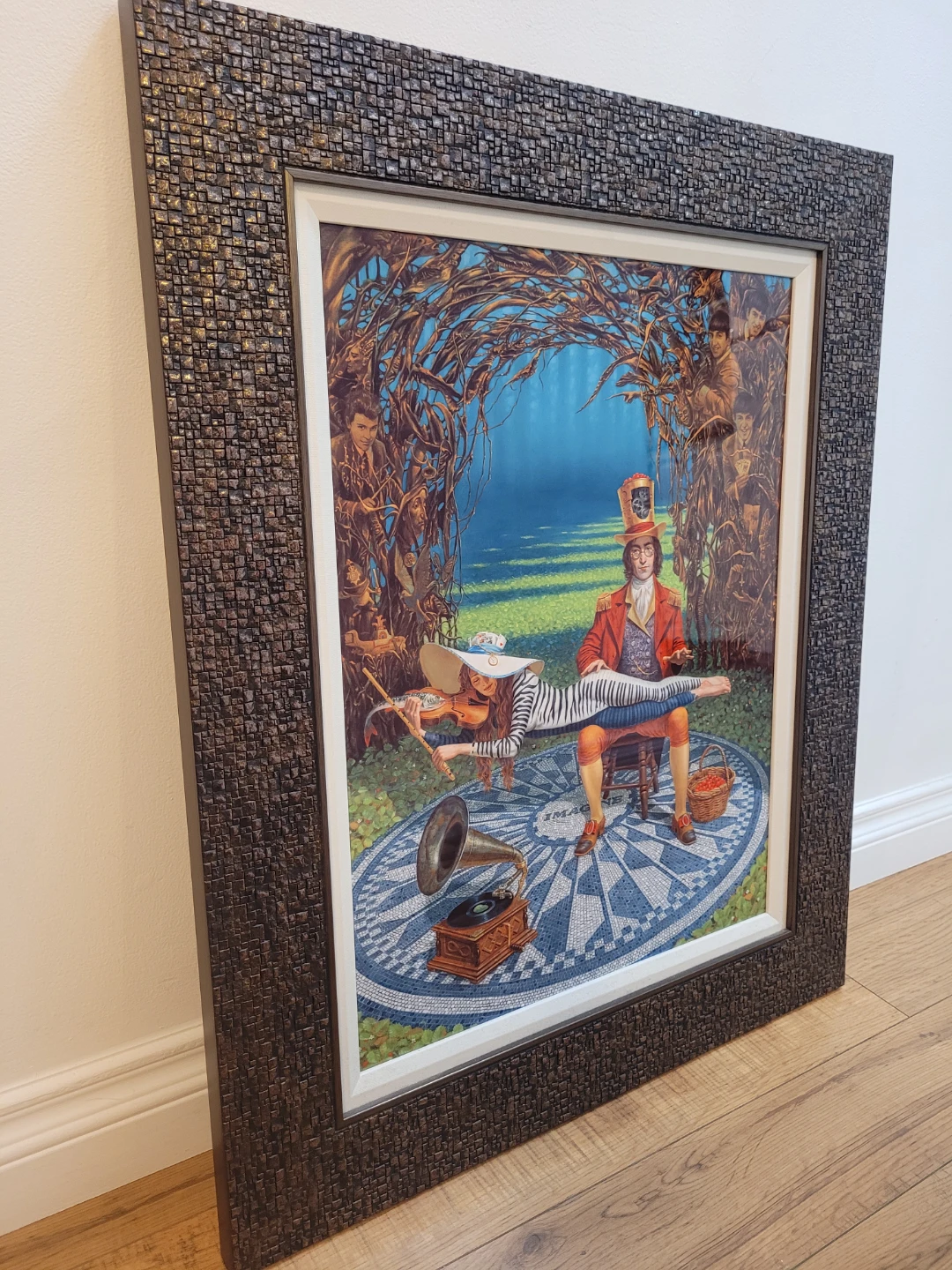 Framed "Imagine" Beatles Art Print - photo 2