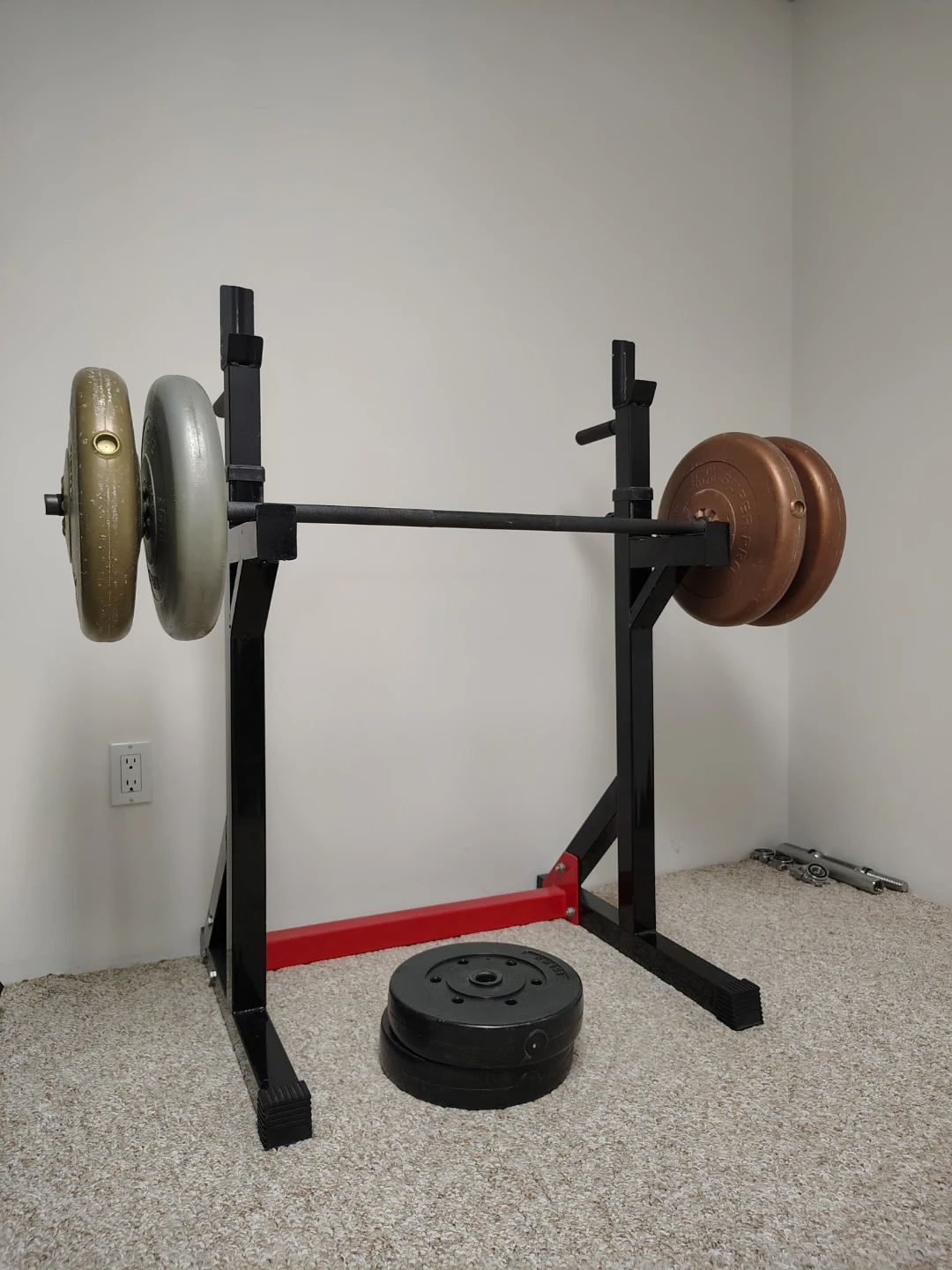 Adjustable Squat Rack (weights not included, were sold)