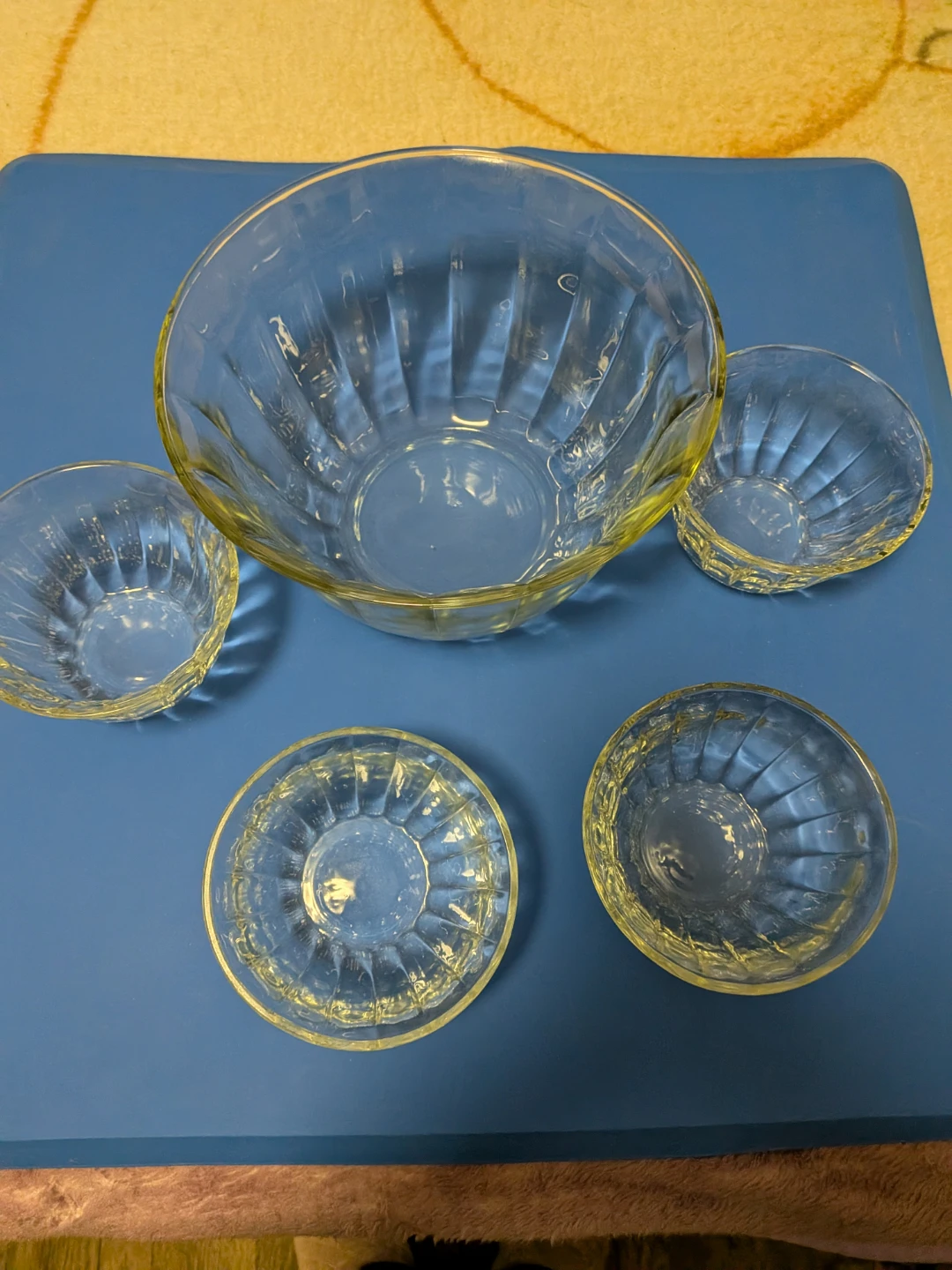 Glass Serving Bowls Set