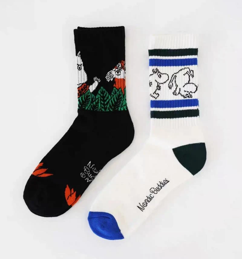 New Nordic Buddies Crew Socks - Black Moomintroll - photo 4