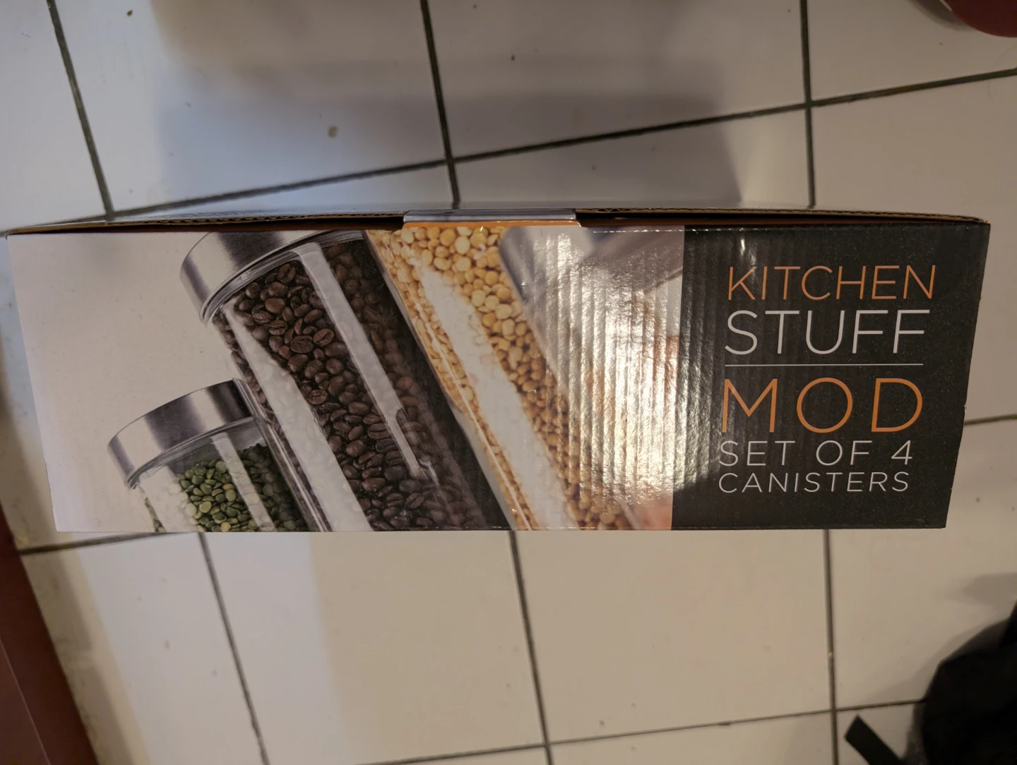 BNIB KitchenStuff MOD Set of 4 Glass Canisters - photo 3