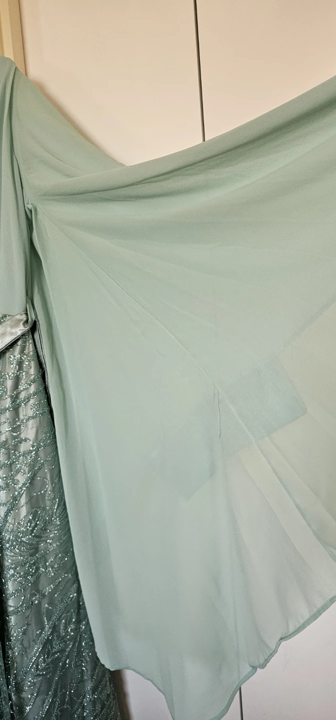 Women's Mint Green Sparkly Formal Dress - photo 4