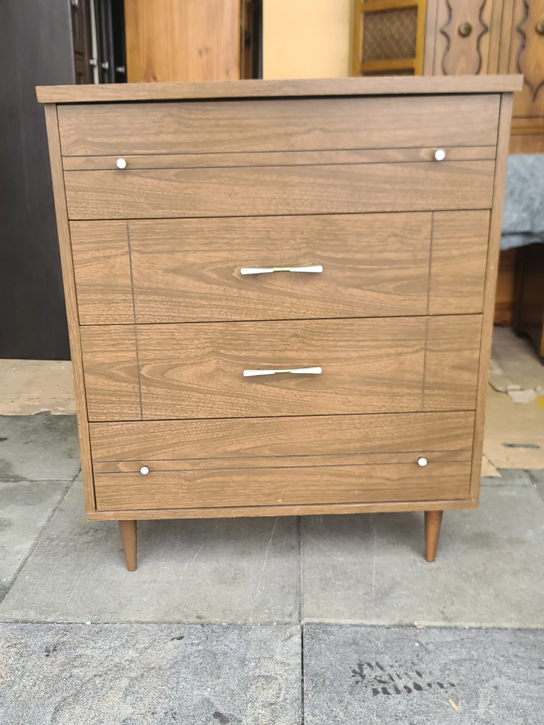 Mid-Century Modern 4-Drawer Dresser