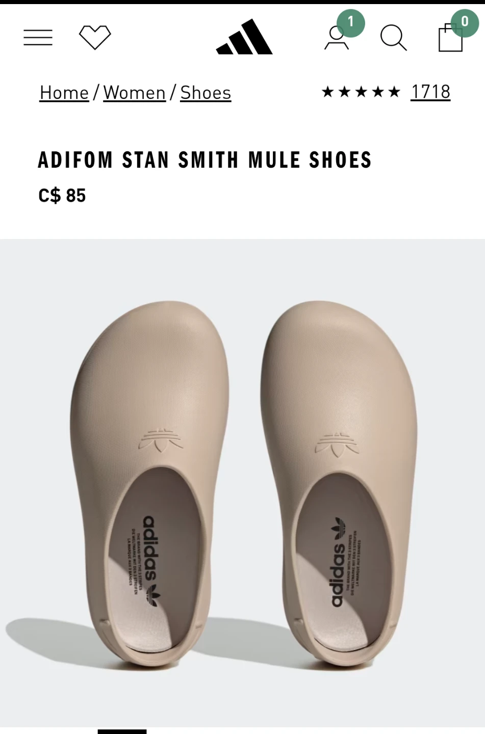 Adidas Adifom Stan Smith Mule Shoes - photo 3