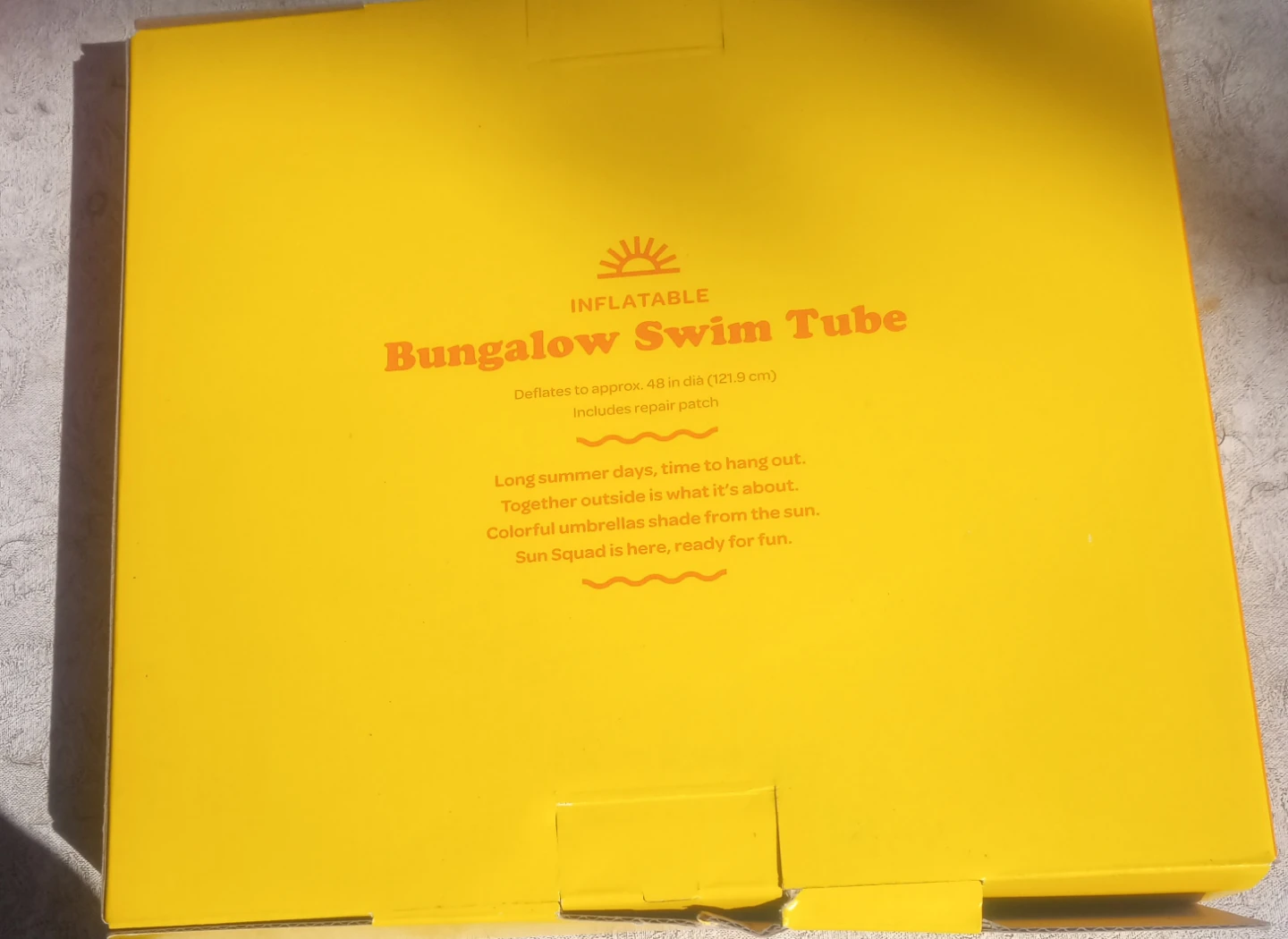 Sun Squad Inflatable Bungalow Swim Tube - 48" Diameter - photo 2