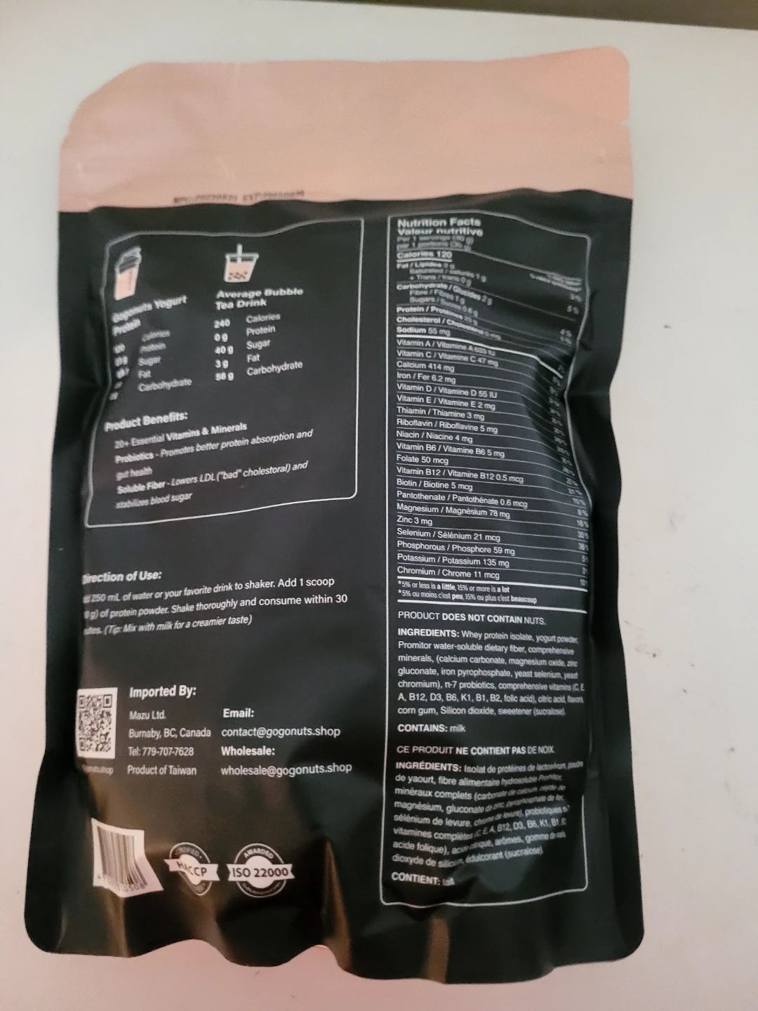 Go Nuts Whey Isolate Yogurt Flavour 500g♻️ freecylle - photo 2