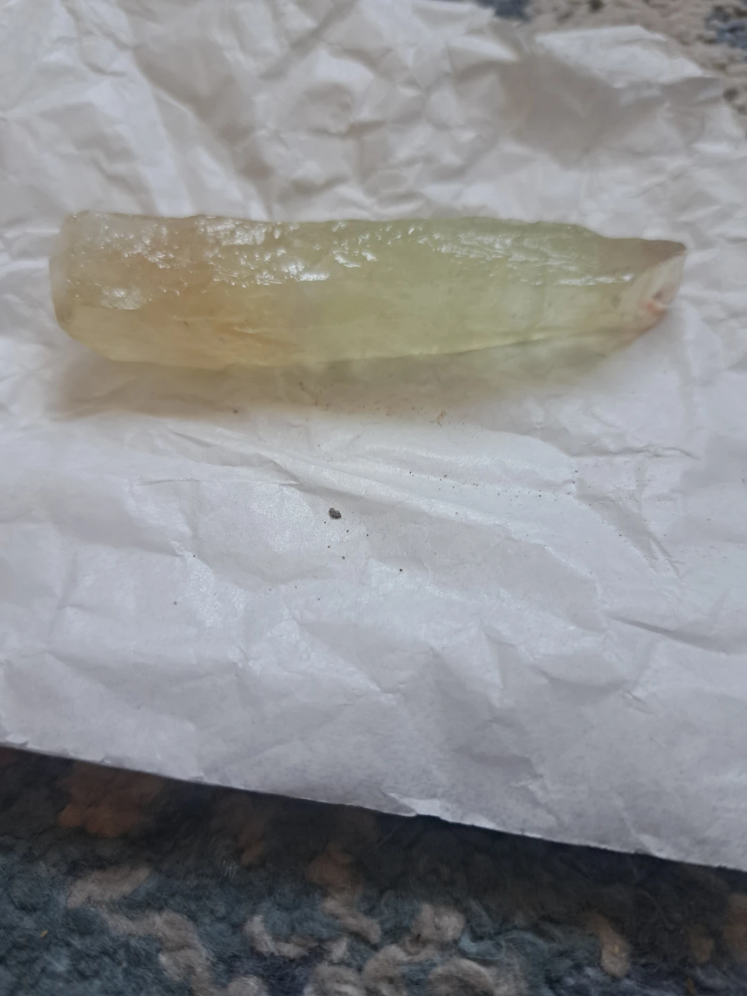 Raw Yellowish Clear Crystal