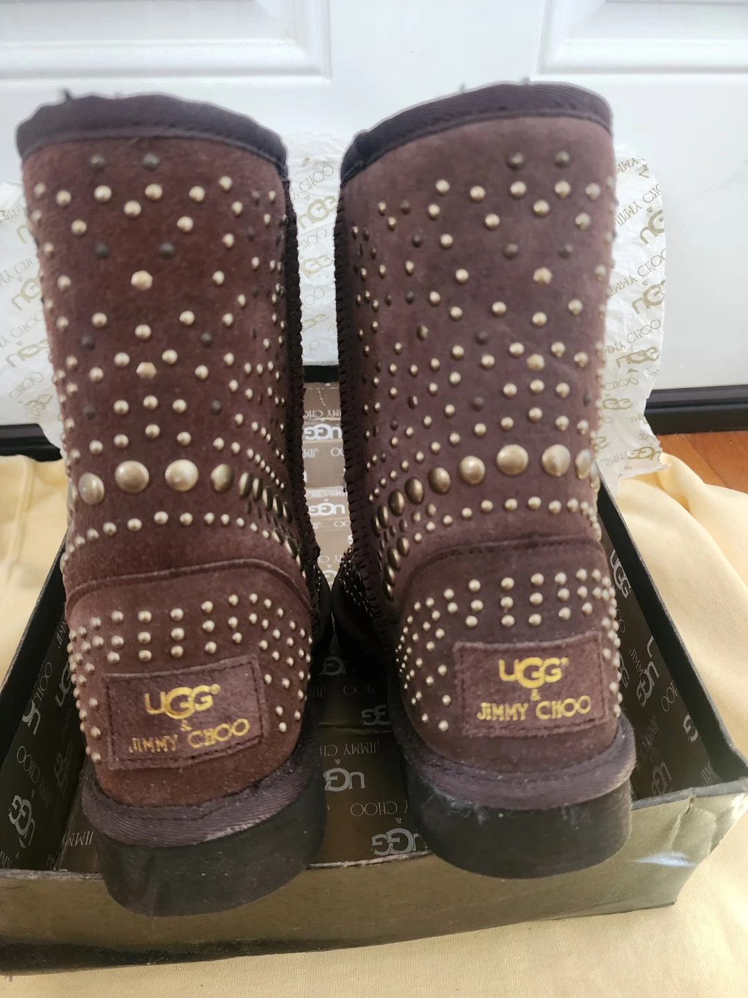 UGG x Jimmy Choo Studded Boots - Brown imitation - photo 2