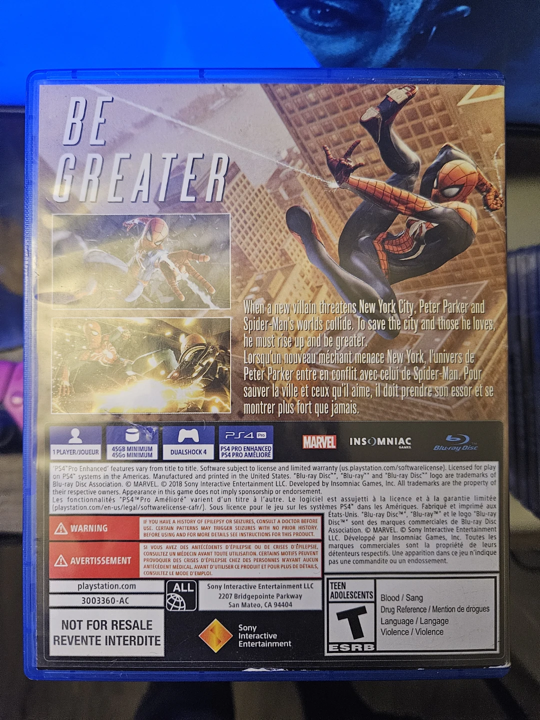 Marvel Spider-Man PS4 Game - photo 2