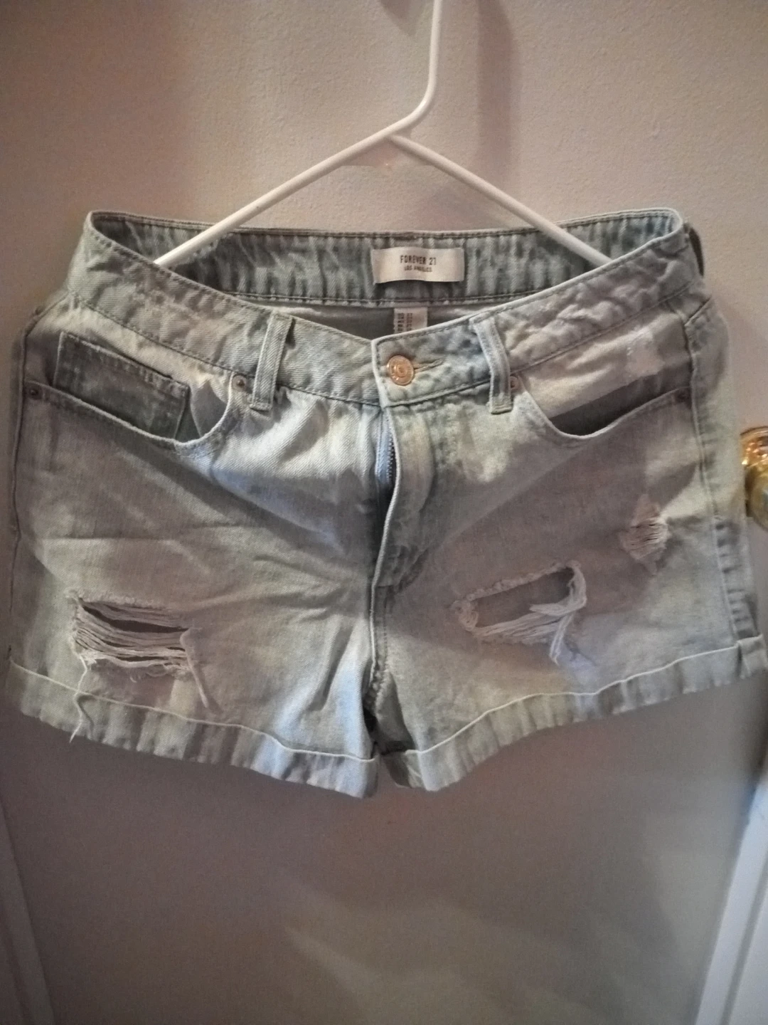 Forever 21 Ripped Denim Shorts - Size 27