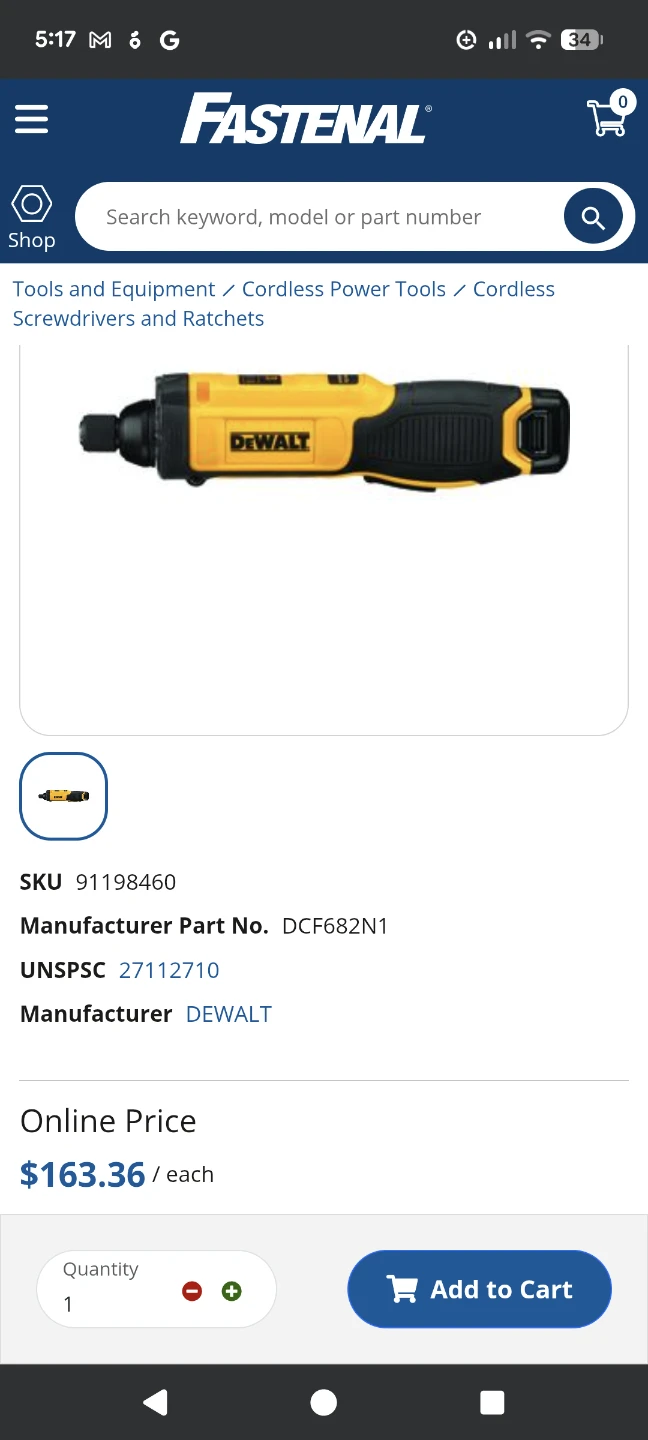 DeWalt Gyroscopic Screwdriver with 8V MAX Battery - photo 4