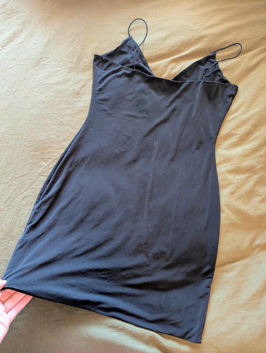 Black Slip Dress Size L - photo 2