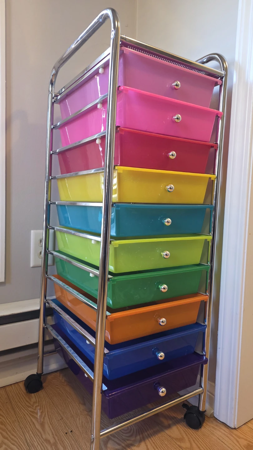 10 Drawer Rolling Storage Cart - photo 5