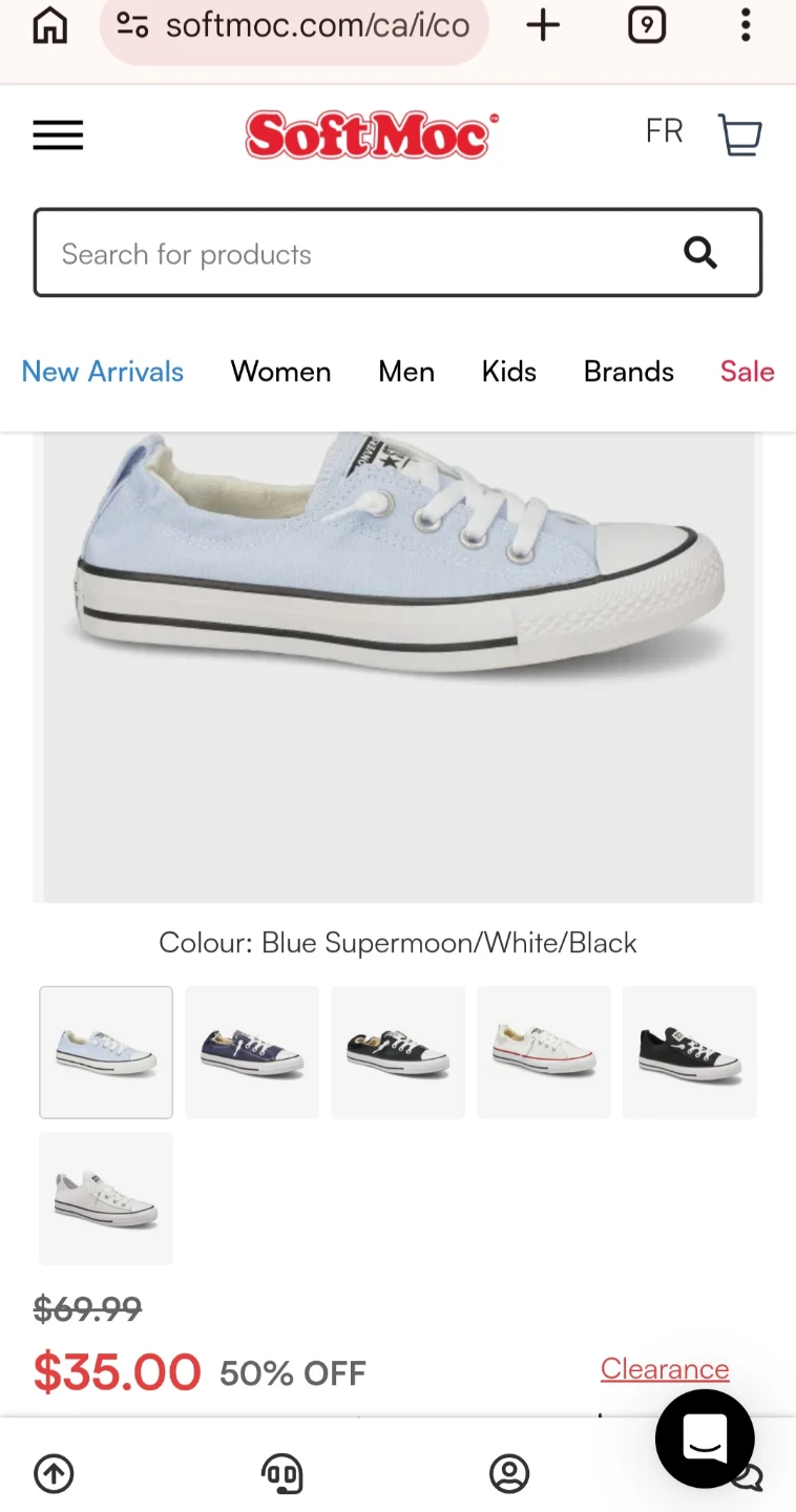 Converse Chuck Taylor Shoreline Slip Light Blue Women's Size 7.5