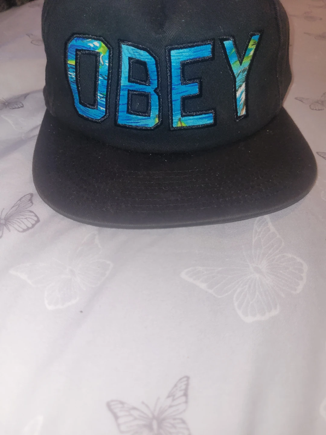 OBEY Black Baseball Cap